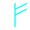 The Futhark rune "Feoh"